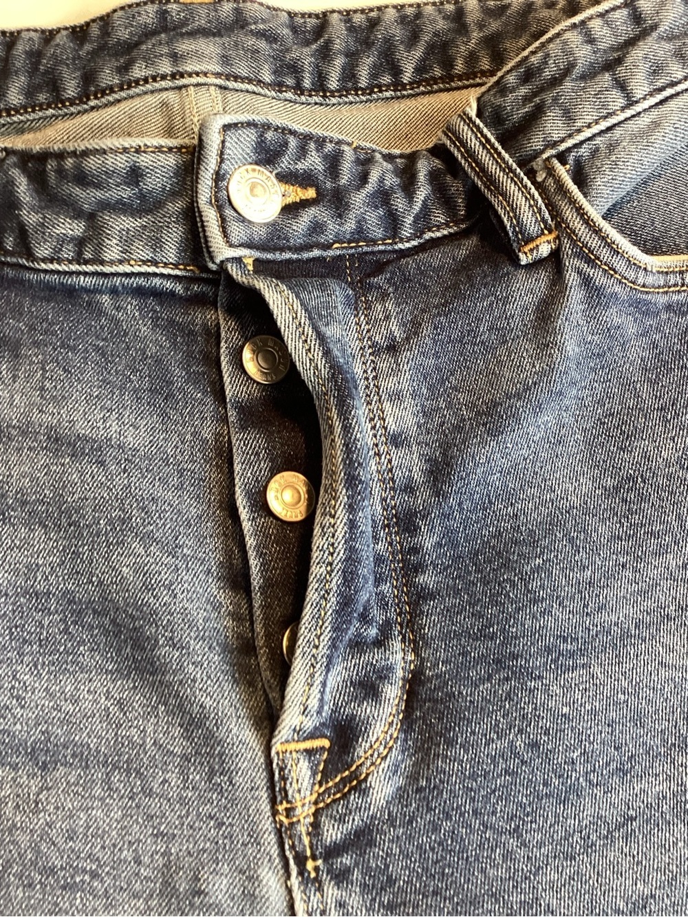 Buck Mason Maverick Slim Straight Blue Jeans - Picture 3 of 8